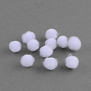 DIY Doll Craft Pom Pom Yarn Pom Pom Balls, White, 12mm, about 1000pcs/bag(AJEW-S006-12mm-01)
