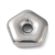 304 Stainless Steel Spacer Beads, Pentagram, Stainless Steel Color, 17.5x18x4.5mm, Hole: 3.5mm(STAS-A088-08P)