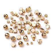 60Pcs 6 Style Brass Spacer Beads, Nickel Free, Mixed Shapes, Real 18K Gold Plated, 10pcs/Style(KK-X0093-09G-NF)