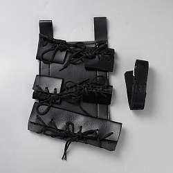 PU Leather Sword Holster Sword Back Sheath for Medieval Renaissance Cosplay Props, Black, 308x205x9mm(AJEW-WH20006-73A)