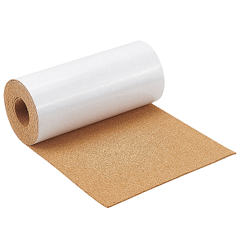 Self Adhesive Cork Strips, for Bulletin Board, BurlyWood, 2500x200x2mm