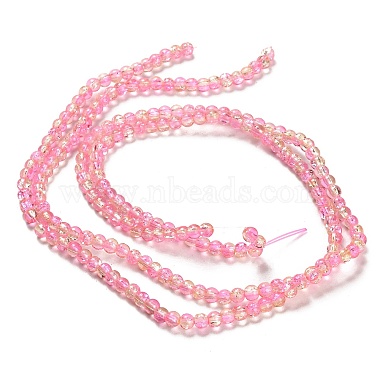 Spray Painted Crackle Glass Beads Strands(CCG-Q002-4mm-03)-4