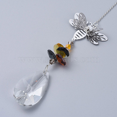 Cristaux lustre suncatchers prismes(AJEW-G025-F05)-2