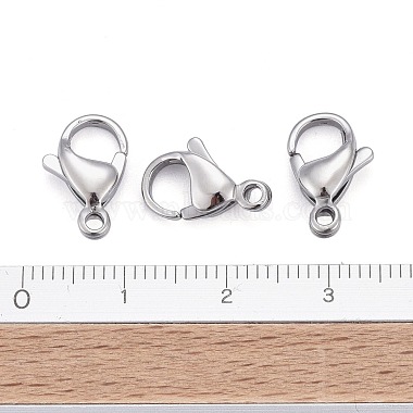 304 Stainless Steel Lobster Claw Clasps(STAS-AB13)-4