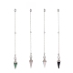 Mixed Gemstone Dowsing Pendulum Big Pendants(HJEW-TA00018)-1