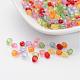 Mixed Color Transparent Acrylic Faceted Round Beads(X-DB4MMM)-1