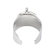 Non-Tarnish 304 Stainless Steel Circular & Rod-shaped Open Cuff Rings(RJEW-C095-01P)-3