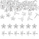 100Pcs Plastic Star Drawing Pin(AJEW-TA0003-16)-1
