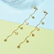 Brass Enamel Chain Tassel Earrings(EJEW-JE05783)-3