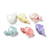 Opaque Acrylic Beads, Dolphin, Mixed Color, 19x9.5x12.5mm, Hole: 2.2mm(OACR-Z013-38)