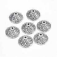 Tibetan Style Bead Cones, Antique Silver, Lead Free and Cadmium Free, 11x5mm, Hole: 1mm(X-LF0535Y)