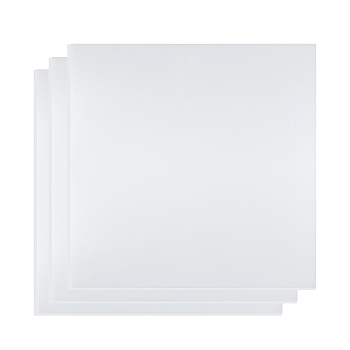 Olycraft HDPE (High Density Polyethylene) Sheets, Square, White, 30.3x30.4x0.2cm
