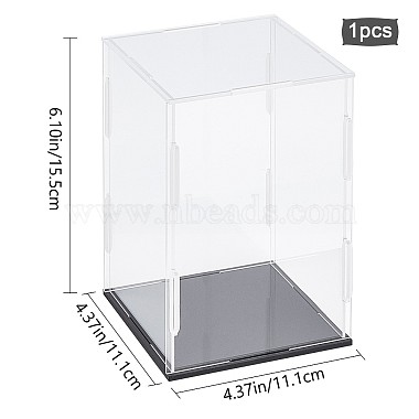 boîtes de présentation acryliques transparentes assemblées(CON-WH0081-07B)-2