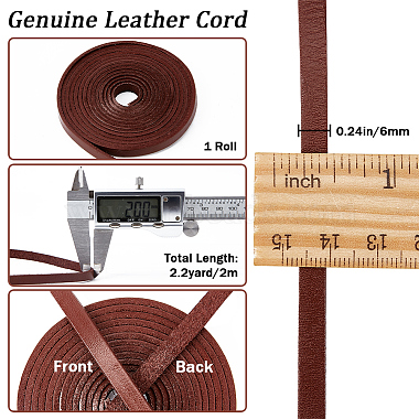 2м плоский кожаный шнур(LC-WH0007-07A-01)-2