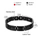 SHEGRACE Stainless Steel Panther Chain Watch Band Bracelets(JB660A)-2