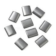 Synthetic Non-magnetic Hematite Cabochons, Rectangle, 12~12.5x10x2mm(G-K348-01A)