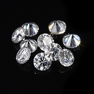 Pointed Back Glass Rhinestone Cabochons, Faceted, Diamond, Crystal, 1.9mm, about 38pcs/bag(RGLA-WH0016-01M)