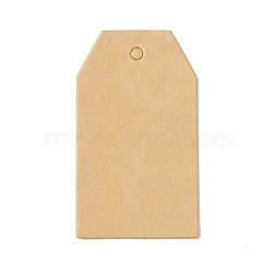 100Pcs Blank Kraft Paper Gift Tags, Trapezoid, BurlyWood, 7x4x0.05cm, Hole: 4mm(CDIS-B001-14)
