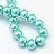Baking Painted Pearlized Glass Pearl Round Bead Strands(HY-Q003-6mm-65)-4