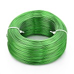 Anodized Aluminum Wire, Bendable Metal Craft Wire, Flexible Craft Wire, for Beading Jewelry Craft Making, Lime Green, 20 Gauge, 0.8mm, 300m/500g(984.2 Feet/500g)(AW-S001-0.8mm-25)