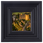 1 Set Resin Photo Frame Stand, for Home Office Desktop Ornaments, Square, Black, 198x198x31.5mm(DJEW-SP0001-56)