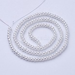 3mm White Round Glass Pearl Beads(HY-3D-B01)