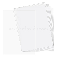 PVC Plastic Sheets, A4 Size, Rectangle, Clear, 298x211x0.6mm(DIY-WH0028-45B)