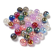 Acrylic Beads, Round, Mixed Color, 6mm, Hole: 1.4mm(FIND-Z030-13)