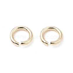 Brass Jump Rings, Open Jump Rings, Long-Lasting Plated, Cadmium Free & Lead Free, Round Ring, Real 14K Gold Plated, 3x0.5mm, 24 Gauge, Inner Diameter: 2mm(X-KK-WH0060-01A-G)