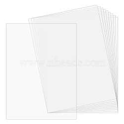 PVC Plastic Sheets, A4 Size, Rectangle, Clear, 298x211x0.6mm(DIY-WH0028-45B)