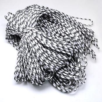7 Inner Cores Polyester & Spandex Cord Ropes, for Rope Bracelets Making, White, 4mm, about 109.36 yards(100m)/bundle, 420~500g/bundle