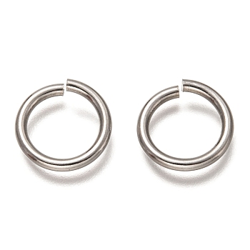 Non-Tarnish 304 Stainless Steel Jump Rings, Open Jump Rings, Round Ring, Stainless Steel Color, 15x2mm, Inner Diameter: 11mm