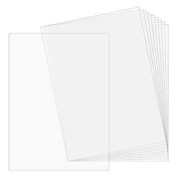PVC Plastic Sheets, A4 Size, Rectangle, Clear, 298x211x0.6mm
