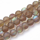 Chapelets de perles en pierre de lune synthétique(G-S283-05-6mm)-1
