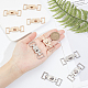 WADORN 12Pcs 2 Colors Alloy Twist Lock Clasps(FIND-WR0010-50)-3