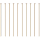 Brass Flat Head Pins(KK-BC0004-01-0.7x45)-1