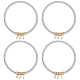 benecreat 4комплект эластичных браслетов с круглыми железными цепочками(BJEW-BC0001-24)-1