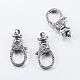 Tibetan Style Alloy Swivel Lobster Claw Clasps(X-TIBE-T002-18AS-RS)-1