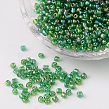 3mm Green Glass Beads(X-SEED-A007-3mm-167B)