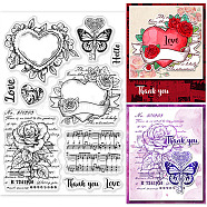 Custom PVC Plastic Clear Stamps, for DIY Scrapbooking, Photo Album Decorative, Cards Making, Heart, 160x110x3mm(DIY-WH0448-0380)