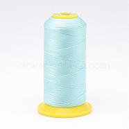 Nylon Sewing Thread, Pale Turquoise, 0.6mm, about 300m/roll(NWIR-N006-01P1-0.6mm)