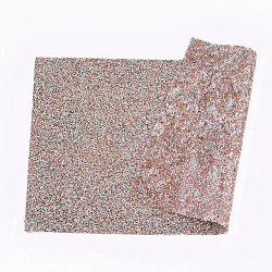 Hot Melting Resin Rhinestone Glue Sheets, for Trimming Cloth Bags and Shoes, Light Peach, 40x24cm(RB-Q213-01A)