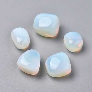 Opalite Beads, Tumbled Stone, Vase Filler Gems, No Hole/Undrilled, Nuggets, 20~35x13~23x8~22mm