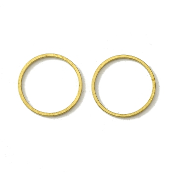 Brass Linking Rings, Flat Ring, Raw(Unplated), 14x1mm, Inner Diameter: 12.5mm