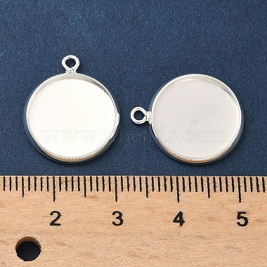 フラット丸い真鍮ペンダントカボションの設定(KK-K414-14F-S)-3