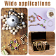 AHADERMAKER 120Pcs 3 Styles Eco-Friendly Spray Painted Wooden Beads(WOOD-GA0001-42)-4