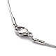 304 Stainless Steel Round Snake Chain Necklaces(STAS-G244-88B-P)-2