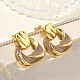 Brass Enamel Dangle Stud Earrings for Women(KK-CBA760A-12G-02)-2