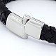 Унисекс случайный стиль плетеные кожаные браслеты материалы(BJEW-F119-10)-2