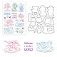 timbres en plastique pvc globleland(DIY-GL0001-73)-1